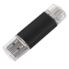 USB flash-карта ASSORTI OTG Type-C (8Гб), черная, 6,3х1,7х0,8 см, металл (Изображение 1)