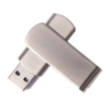USB flash-карта SWING METAL (16Гб), серебристая, 5,3х1,7х0,9 см, металл (Изображение 1)