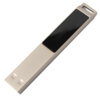 USB flash-карта LED с белой подсветкой (32Гб), серебристая, 6,6х1,2х0,45 см, металл (Изображение 1)