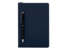 Бизнес-блокнот А5 С3 soft-touch с магнитным держателем для ручки (темно-синий) 
