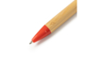 Ручка шариковая GILDON (красный/натуральный)  (Изображение 2)