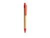 Ручка шариковая GILDON (красный/натуральный)  (Изображение 6)