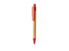 Ручка шариковая GILDON (красный/натуральный)  (Изображение 7)