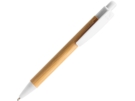 Ручка шариковая GILDON (белый/натуральный) 