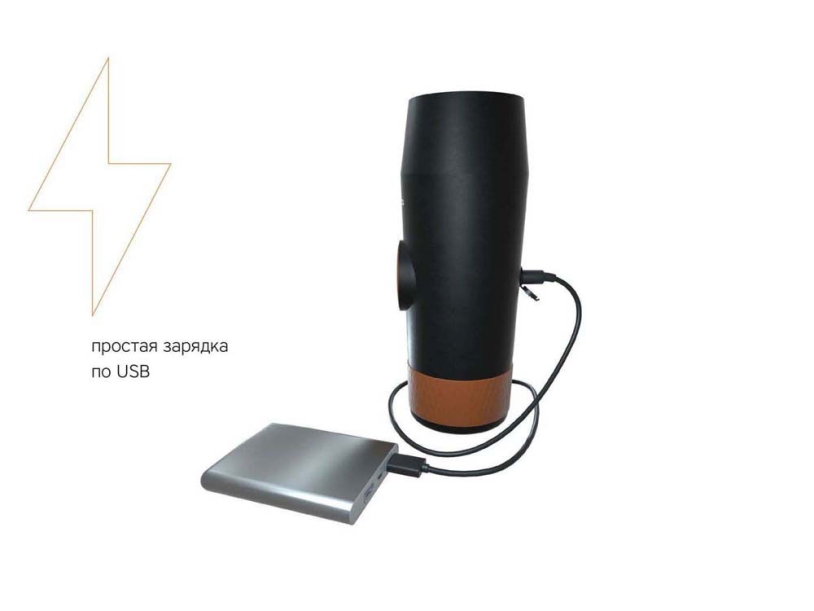 Портативная кофемашина Rombica Barista CTG-1 с логотипом Rombica (Изображение 3)