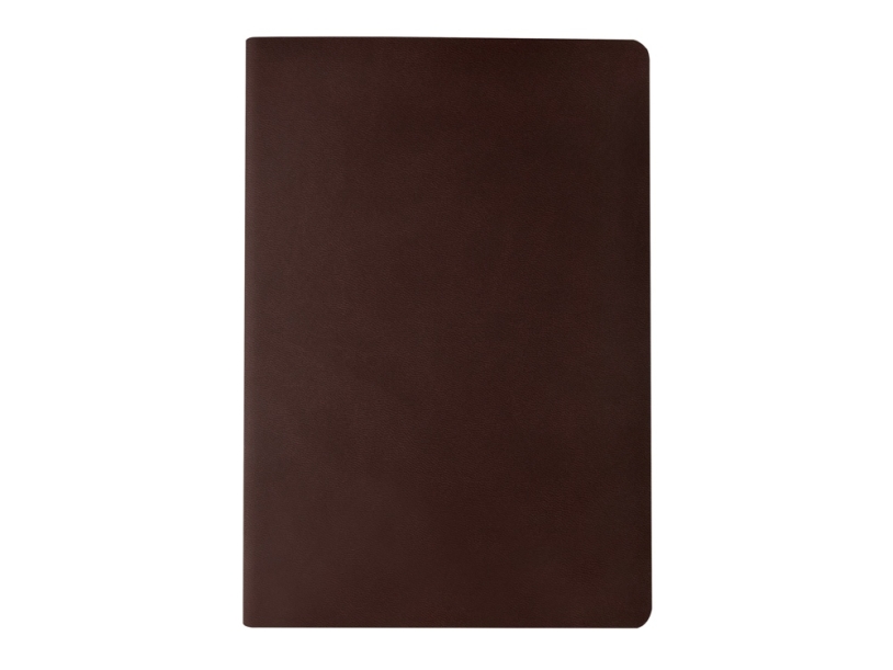 Бизнес тетрадь А5 Megapolis Velvet flex soft touch (коричневый)  (Изображение 2)