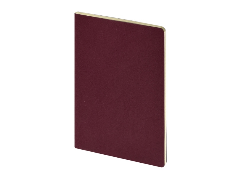 Бизнес тетрадь А5 Megapolis Velvet flex soft touch (бордовый)  (Изображение 1)