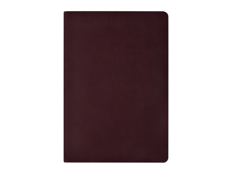 Бизнес тетрадь А5 Megapolis Velvet flex soft touch (бордовый)  (Изображение 2)