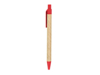 Блокнот А5+ ALANI с шариковой ручкой (бежевый/красный)  (Изображение 3)
