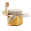 Мед натуральный цветочный с ложкой для меда, 140 г (Изображение 1)