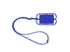 Силиконовый шнурок DALVIK с держателем мобильного телефона и карт (синий)  (Изображение 1)