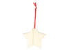 Деревянное новогоднее украшение JINGLE, звезда (натуральный)  (Изображение 6)