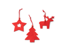 Набор рождественских украшений из фетра CAROL (звезда, елка, олень)