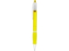 Ручка пластиковая шариковая ONTARIO (желтый)  (Изображение 7)