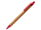 Ручка шариковая COMPER Eco-line с корпусом из пробки (натуральный/красный) 