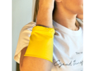 Эластичный браслет SPEED с карманом на молнии (желтый) 