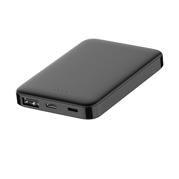 Внешний аккумулятор Fluffy, 5000 Mah, черный (Изображение 4)