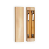 Набор ручек и карандашей из бамбука KIOTO, Дерево (Изображение 1)