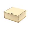 Коробка ламинированная деревянная 21 х 23 х 9 см без разделений (Изображение 1)