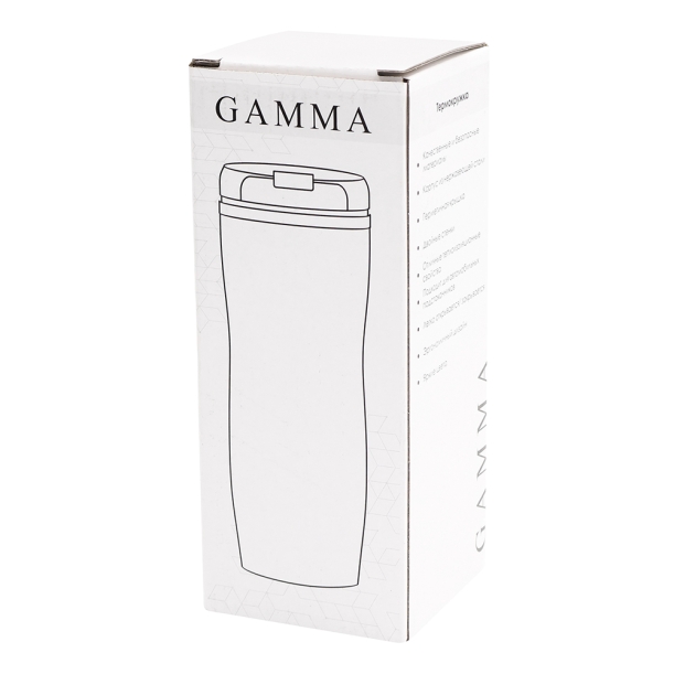 Термокружка Gamma, матовый, белый (Изображение 3)