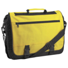 Конференц-сумка &quot;Expo&quot;; черный с желтым; 39х29х9 см; полиэстер. шелкография