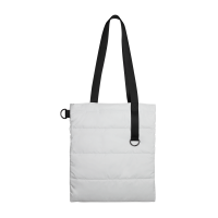 Шоппер Superbag Bubble, с кнопкой (белый с черным)