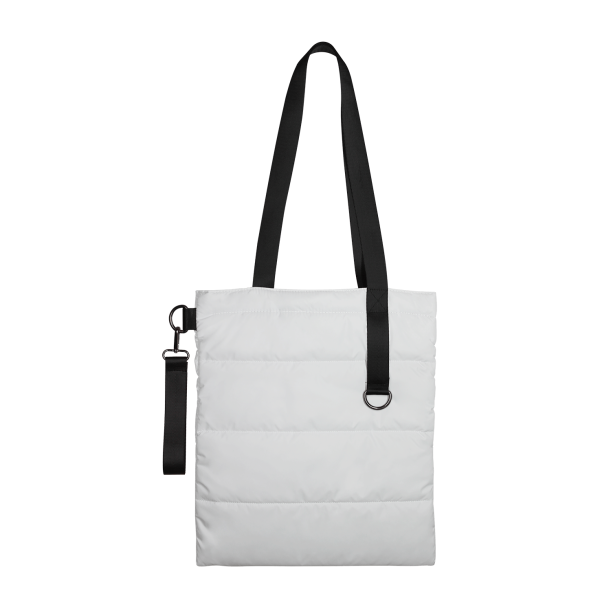 Шоппер Superbag Bubble, с кнопкой (белый с черным) (Изображение 3)