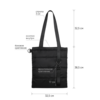 Шоппер Superbag Bubble, с кнопкой (черный) (Изображение 4)