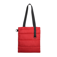 Шоппер Superbag Bubble, с кнопкой (красный с черным)