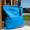 Шоппер Superbag Bubble, с кнопкой (голубой с черным) (Изображение 6)