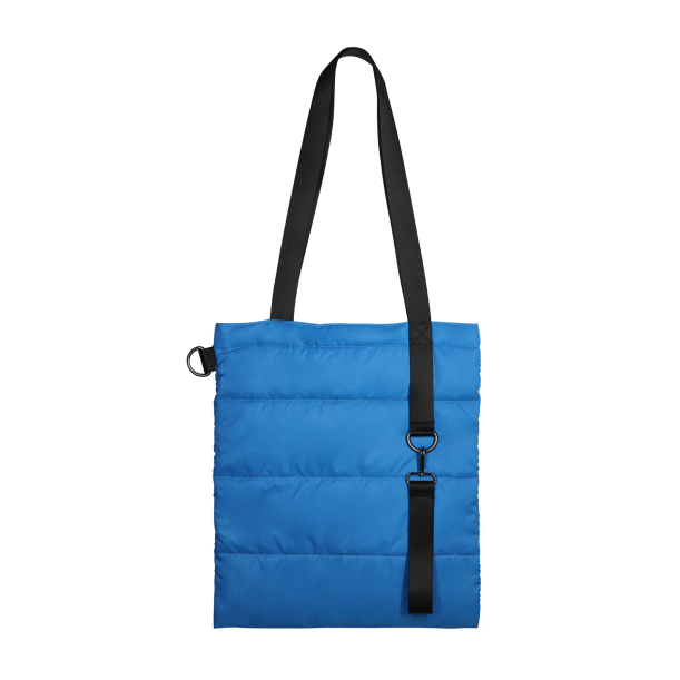 Шоппер Superbag Bubble, с кнопкой (голубой с черным) (Изображение 3)