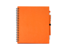 Блокнот LEYNAX с шариковой ручкой (оранжевый) 