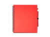 Блокнот LEYNAX с шариковой ручкой (красный)  (Изображение 1)