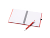 Блокнот LEYNAX с шариковой ручкой (красный)  (Изображение 4)