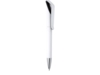 Ручка пластиковая шариковая IRATI (черный/белый)  (Изображение 3)