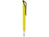 Ручка пластиковая шариковая IRATI (черный/желтый)  (Изображение 4)