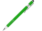 Ручка-стилус металлическая шариковая BORNEO (зеленый) 