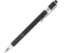 Ручка-стилус металлическая шариковая BORNEO (черный)  (Изображение 1)