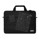 Подарочный набор Forum, черный (сумка, ежедневник, ручка, аккумулятор)