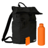 Подарочный набор Boston, черный/оранжевый (термобутылка, ЗУ, рюкзак) (Изображение 1)