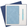 Подарочный набор Verona, голубой (ежедневник, ручка) (Изображение 1)
