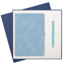 Подарочный набор Verona, голубой (ежедневник, ручка)