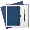 Подарочный набор Alpha BtoBook, синий (ежедневник, ручка) (Изображение 1)
