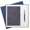 Подарочный набор Stella, синий (ежедневник, ручка) (Изображение 1)