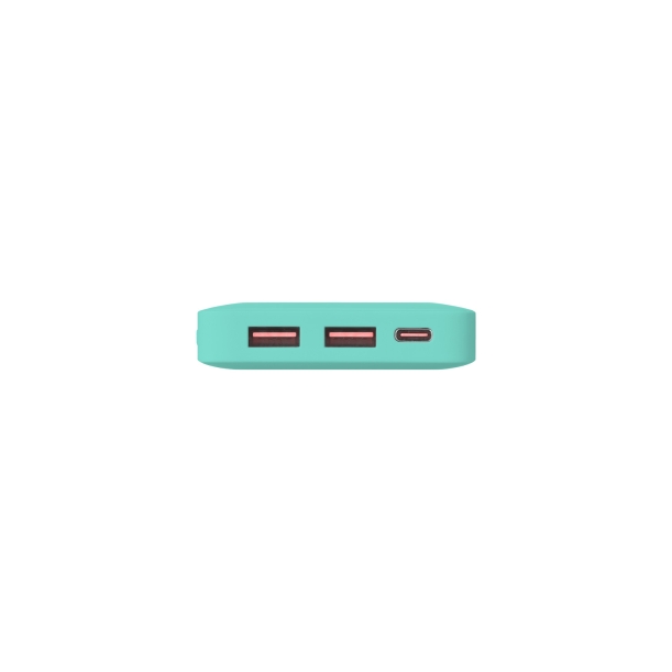 Внешний аккумулятор с подсветкой Ancor PD Plus 10000 mAh, бирюзовый (Изображение 6)