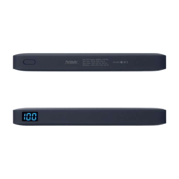 Внешний аккумулятор с подсветкой Ancor PD Plus 10000 mAh, синий (Изображение 5)