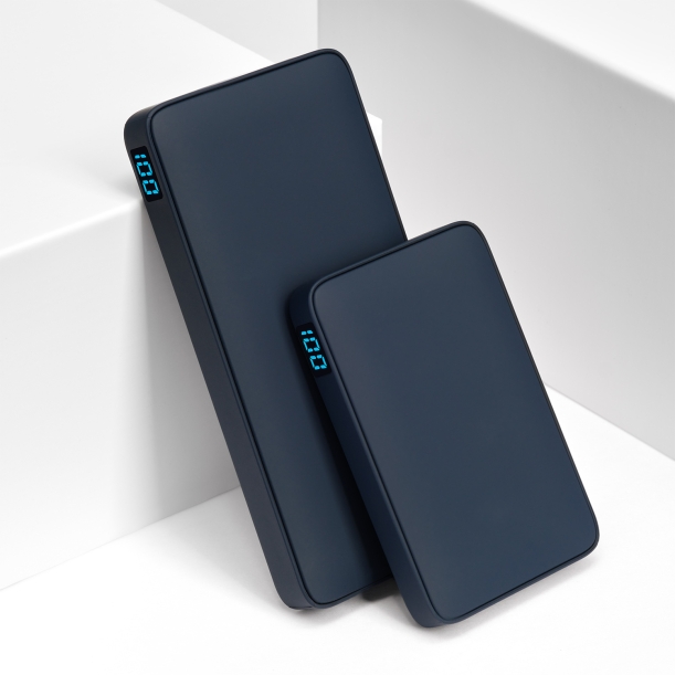 Внешний аккумулятор с подсветкой Ancor PD Plus 10000 mAh, синий (Изображение 9)