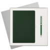 Подарочный набор Spark, зеленый (ежедневник, ручка) (Изображение 1)
