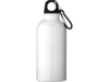 Бутылка для воды с карабином Oregon, 400 мл (белый) 400 мл (Изображение 2)