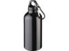 Бутылка для воды с карабином Oregon, 400 мл (черный) 400 мл (Изображение 1)